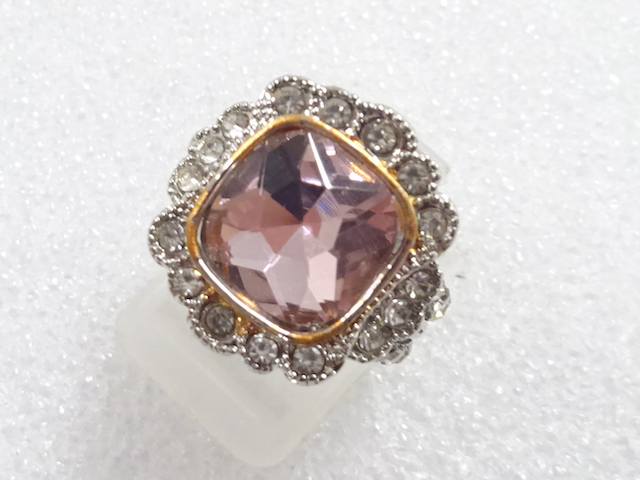 JAPANESE KIMONO / ANTIQUE COLORED STONE RING (SIZE 9)